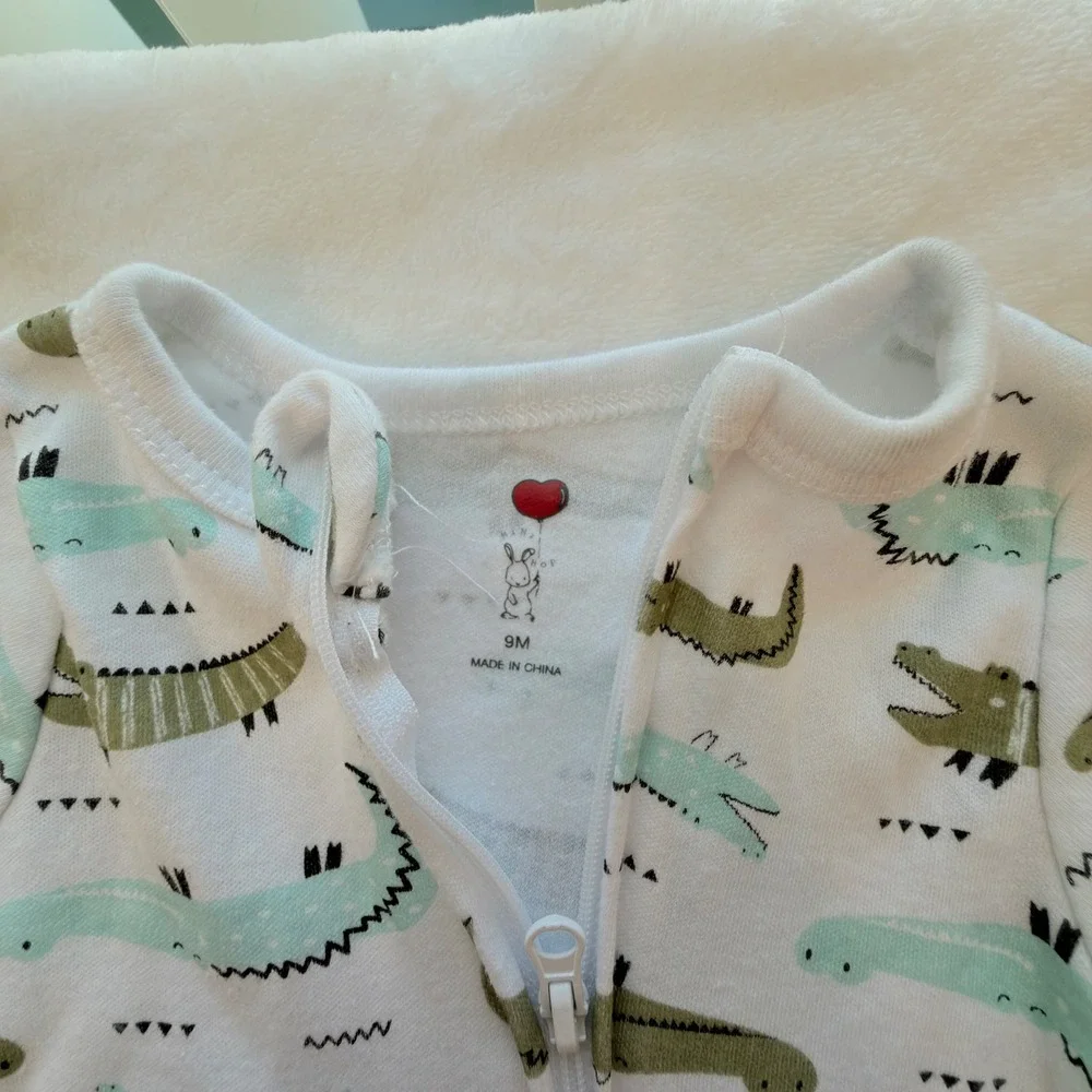 Carter's Baby Essentials Clothing Lot Boy 9M Blue Green Good Alligator Sport